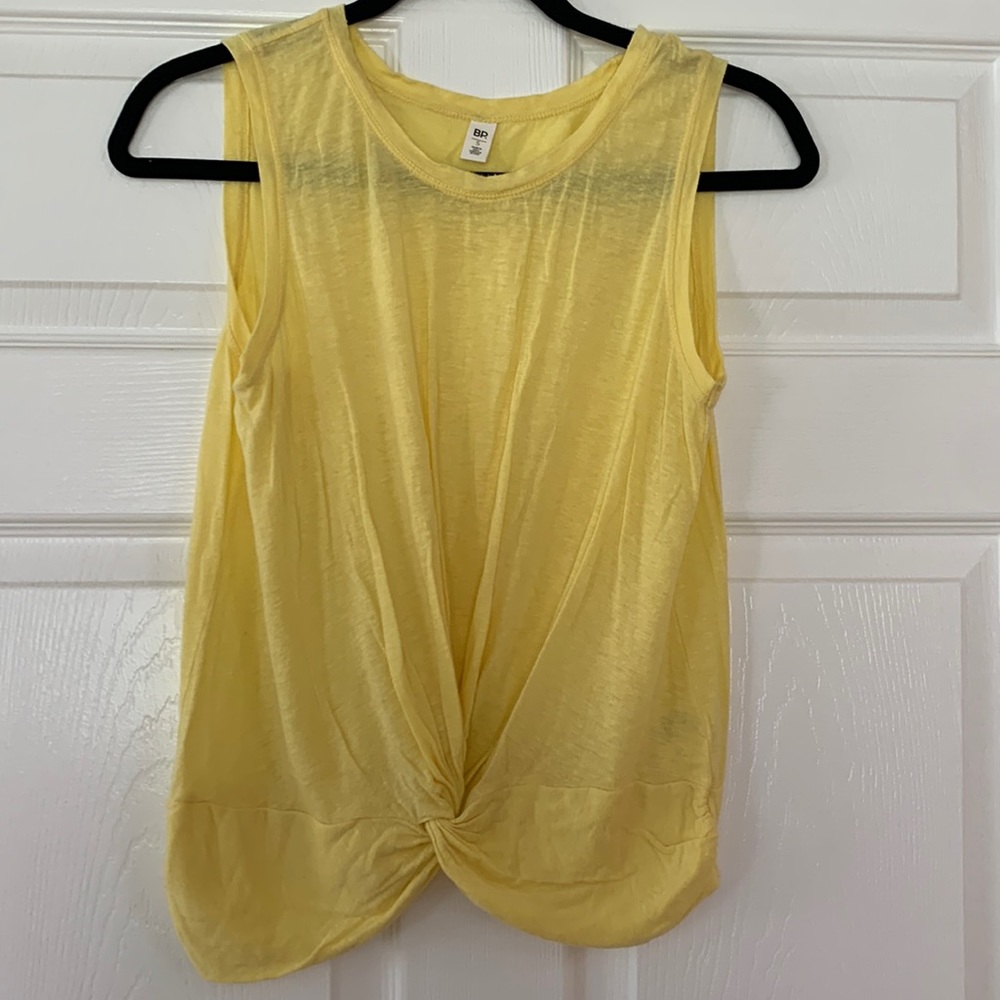 BP Knot Tank Linen Women Sleeveless Women Top